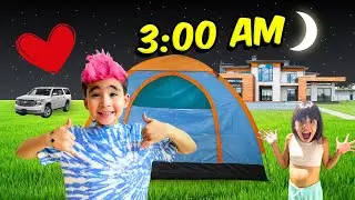 ACAMPAMOS UNA NOCHE EN MI CASA CON MI NOVIA