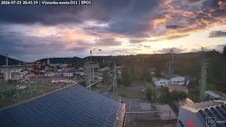 Live kamera - výstavba dálničního mostu D11 v Trutnově - Poříčí pohledem z galerie EPO1