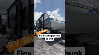 Flex Bunk Room Storage Space! #rvtour