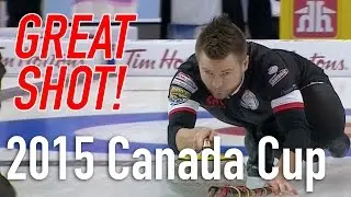 Mike McEwen -  Flat double for 3 - 2015 Home Hardware Canada Cup of Curling