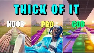 KSI - Thick Of It - Noob vs Pro vs God (Fortnite Music Blocks)