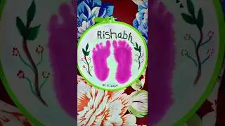 👣 Little Footprints, Big Love &ndash; Rishabh ❤️#viral #handwork ##shorts