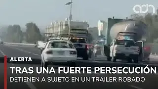 🚨&iexcl;&Uacute;ltima Hora! Persecuci&oacute;n en la M&eacute;xico-Pachuca, detienen a sujeto en tr&aacute;iler robado