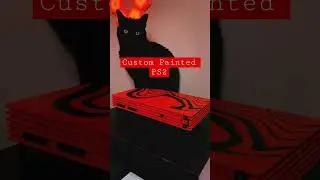 Custom Painted PS2 #3 - 30001 Model - Red / Black / Black Chrome / ( PewDiePie Waves )