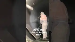 What does the Polyurea Spraying Flow look like 😳