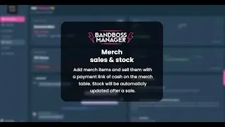 Bandboss Manager |  Merchandise Sales & Inventory Management
