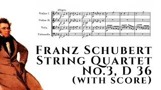 Franz Schubert - String Quartet No.3, D 36 (with score)