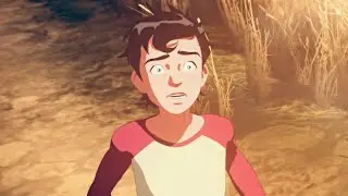 Battle of the super sons clip shows Jonathan Kent struggling how to control his powers