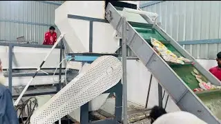 Plastic Scrap Grinder With Conveyor @AnsariMachines #grinder #plants #machine 
