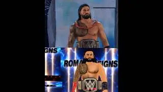 WWE 2K23 vs WR3D Roman Reigns Entrance🔥#wr3d #shorts #romanreigns #wwe2k23 #wr3d2k23