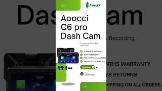 Aoocci C6 PRO | Motorcycle dash cam | Emergency Recording | Front & Rear Camera | GPS