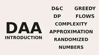DAA 00 &ndash; Introduction to Design and Analysis of Algorithms | CS F364