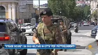 08/07/2019 - 'STRADE SICURE': DA OGGI MILITARI IN CITTA' PER I PATTUGLIAMENTI