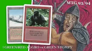 Czerwono-zielona agresja kontra zielony tupiący | Old School Magic the Gathering (MTG) | 432