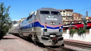 Amtrak Trains in San Diego with Heritage 184