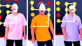 Family Games丨Super Difficult Challenge! Can You Complete It Without Touching The Black Dots?#Funny