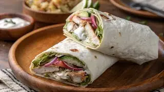 Mediterranean Shawarma Homemade Recipe | Greek Yogurt Sauce Wrap