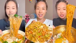 Extreme Chinese Mukbang &ndash; Giant Noodles, Fried Balls & Big Chili Bites #91