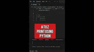 print abcd using python 