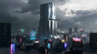 T O W E R | BladeRunner Ambient Rain Soundscape | Memory Static Broadcast 010 