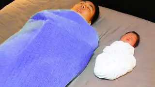 Try Not to Laugh - When Daddy Takes Care of Baby - Funny Baby Video