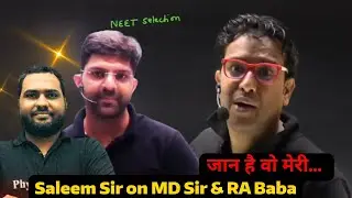 Saleem Sir On RA Baba and MD Sir - Real Story 😱