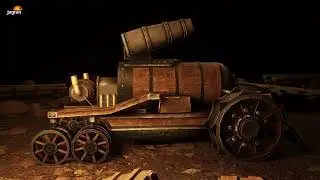 Creating a Steampunk Tank 3D Game Asset | AAA Game Pipeline | Complete Workflow | JIDA KANPUR