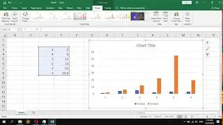 How to create a 2D column Chart in Microsoft Excel