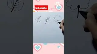 How to draw different kinds of leaf || Leaves drawing #drawing #shorts #sheetalartroom #leafdrawing