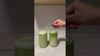 My morning drink vs my night drink #matcharecipe #matcha #nightroutine