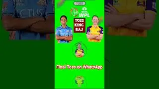 WPL Mi vs UP #mivsup #upvsmi #mivsupw #tosskingraj #tossfixer #tosswinner #wpl2024 #ipl2024