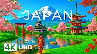 Japan Travel 4K  Explore Magical Landscapes Mt  Fuji, Cherry Blossoms & Historic Towns