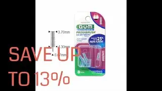 Save Up to 13% | GUM Proxabrush Go-Betweens Interdental Brush Refills, Moderate, 8 Count