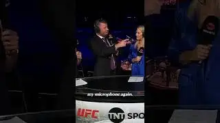 When Tom Aspinall took Michael Bisping&rsquo;s mic 🤣🎙️ #UFC321