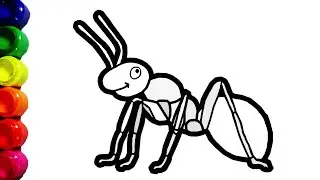 How to Draw an Ant | Easy Drawing for Kids ❤ sunny kids art ❤