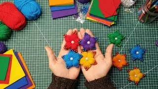 Flower With Yarn 🧶🧶 Crochet Flower // How to Make Flower With Yarn #diy 