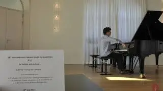 Gabriel Fran&ccedil;a, 18th International Padova Music Competition 2021, for Soloists and Orchestra Round 1