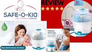How to sterilize baby's feeding bottle || Baby bottle steam sterilizer|| Safe o kid. #babyessentials
