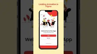 Landing Page Animation using Figma