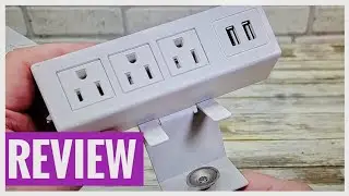 REVIEW CCCEI STORE 3 Outlet Desk Clamp Power Strip with USB Ports Power Station
