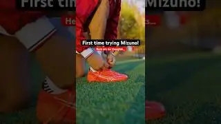Alpha for a reason! Testing Mizuno boots for the first time… #footballshorts #footballboots #soccer