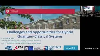 Scientific Computing Seminar: Challenges and opportunities for Hybrid Quantum-Classical Systems