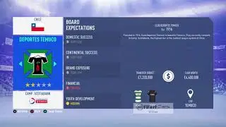 FIFA 19-CAREER MODE-BUDGET-ALL TEAMS IN CHILLE