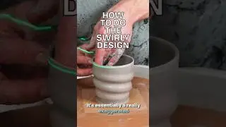Как сделать завитковый узор #керамика
