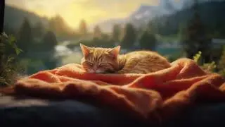 #catpurring  #cat #Purr#sleep #studysound  Soundly with Soothing Purring Cat and Birdies