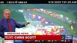 SCDOT: Crash on I-85N causes major backup in Spartanburg County