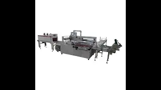 Automatic labeling maxi roll paper shrink packing machine