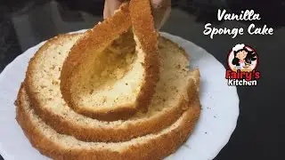 Basic Vanilla Cake | Soft Fluffy Vanilla Cake | Simple Vanilla&nbsp;Cake&nbsp;Recipe