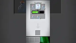 Minecraft me craft a xp bottle #minecraft #mcpe #shorts