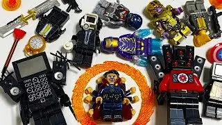 LEGO Skibidi Toilet Marvel Titan Speaker Man | CameraHead | ClockMan Skibidi Toilet Lego Minifigures